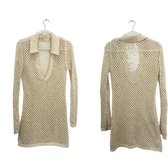 NEW MONDAY SWIMWEAR NEWPORT DRESS - IVORY CROCHET - Picture 12 of 12